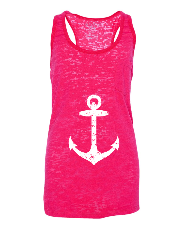 Anchor Tank top - Racerback - Blossom